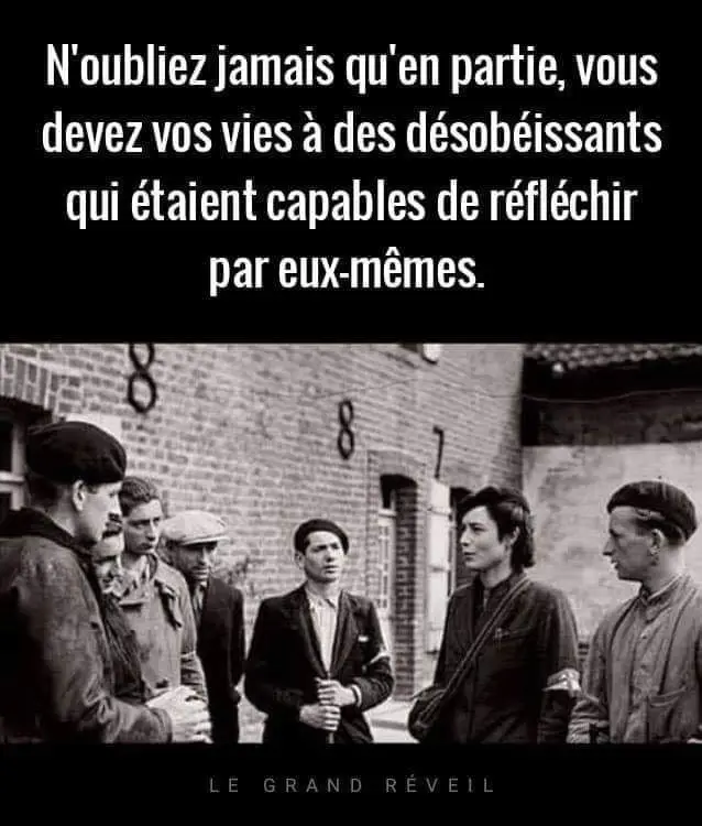 Réveillez-vous avant que l’histoire ne se répète !