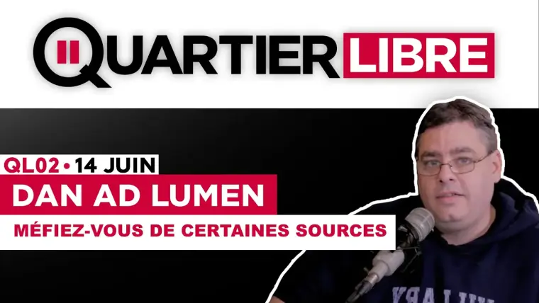 Ne vous fiez pas au informations estampillées QAnon - Dan Ad Lumen