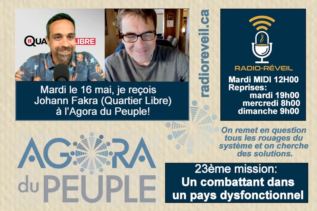 Interview donnée à Radio Réveil par Sylvain Laforest
