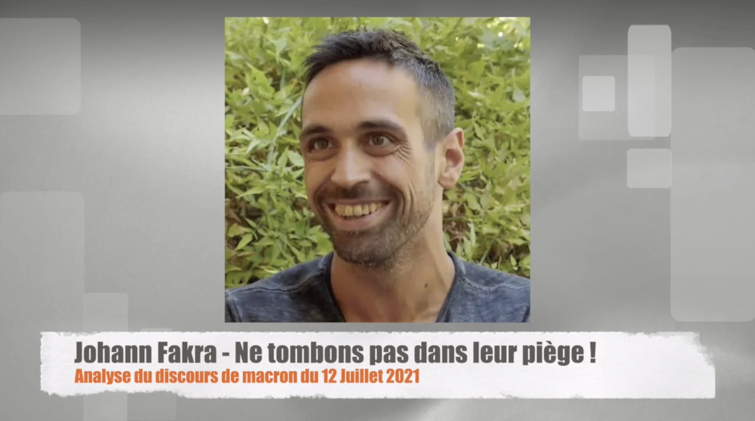 Analyse du discours de macron du 12 juillet – Ne tombons pas dans leur piège !!!