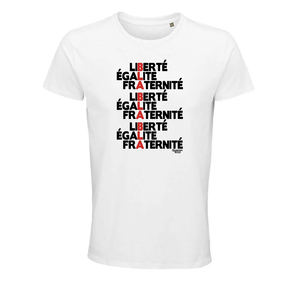 T-shirt Quartier Libre TV, modèle Blablabla