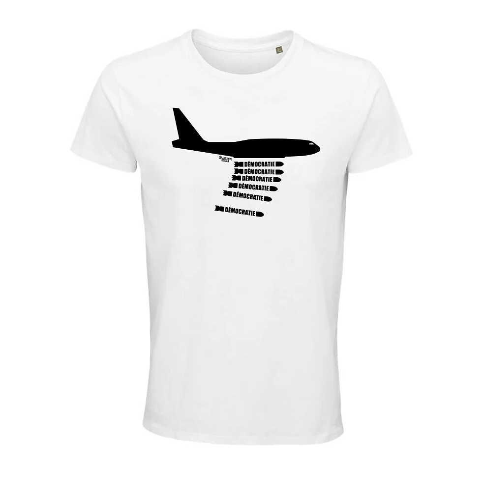 T-shirt Quartier Libre TV, modèle Bombes de démocratie