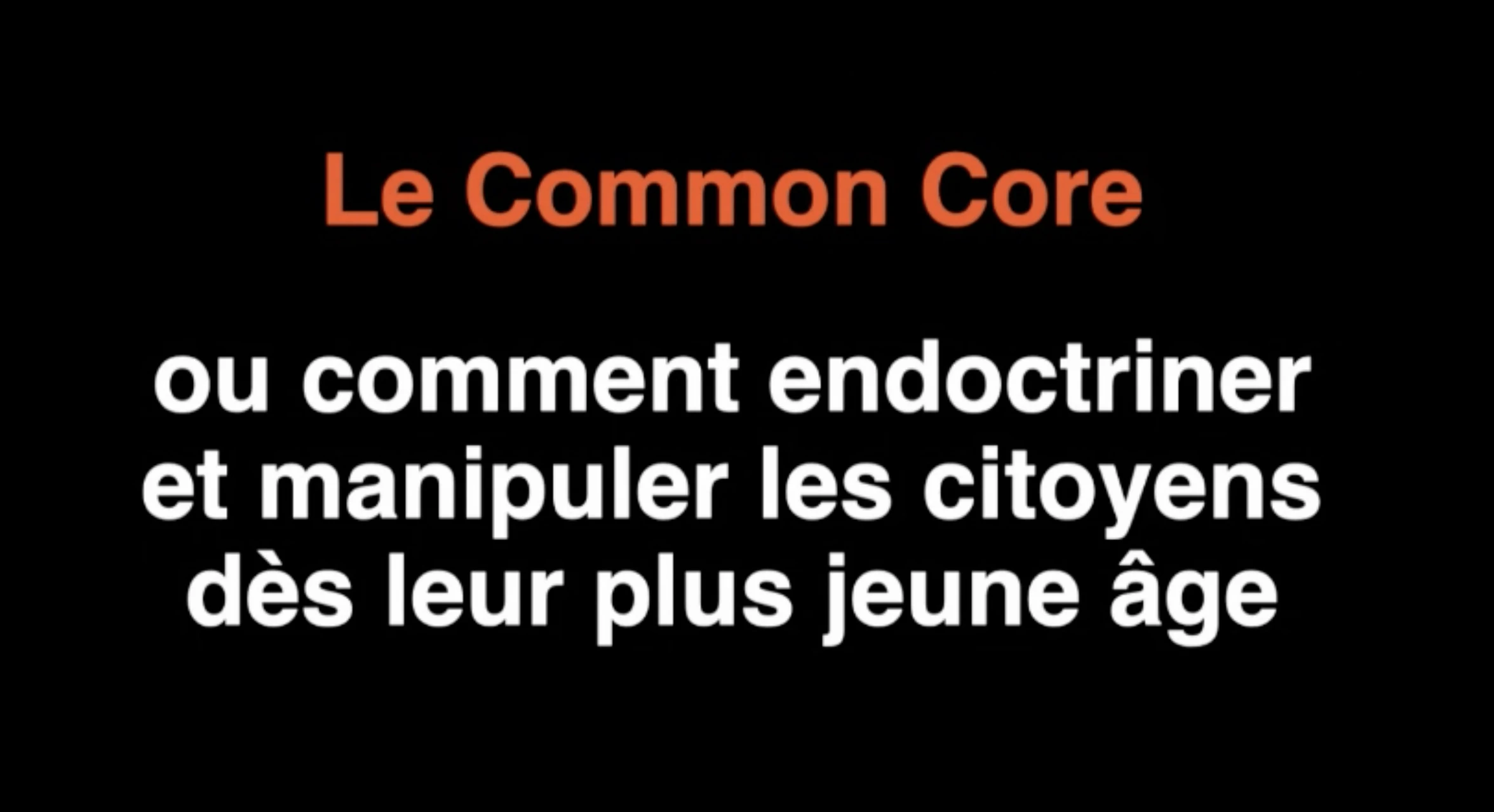 Jean-Jacques Crèvecoeur nous parle des projets de l'état profond en matière d'éducation !